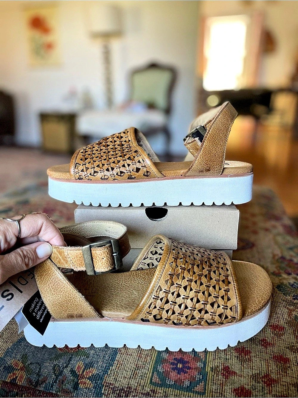 Bed Stu Brisa Sandals Cashew Dip Dye
